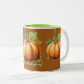 Citrouille Thanksgiving Combo Mug (Devant droit)