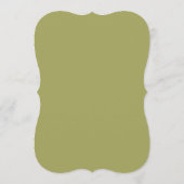 Citrouille Tournesol Vert Olive Numéro de Table Dé (Dos)