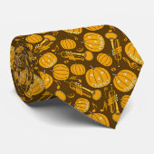 Citrouille Trumpet Music Notes Cravate (Roulé)