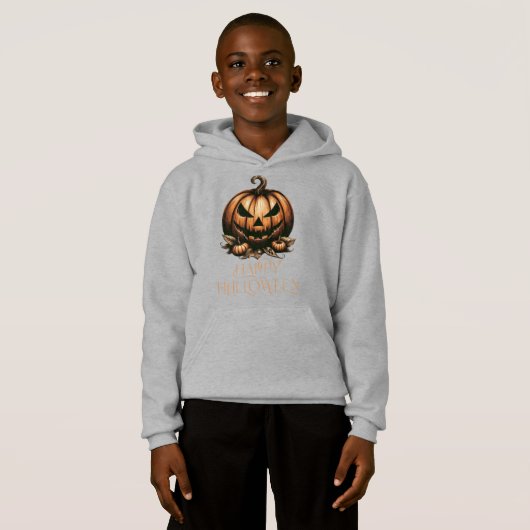 Citrouille vintage joyeux Halloween (Devant entier)