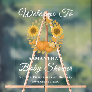 Citrouille vintage Sunflower Wreath Baby shower d'