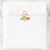 citrouilles bon thanksgiving autocollant (Sac)
