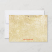 Citrouilles colorés - 3x5 Invitation du dîner Than (Dos)