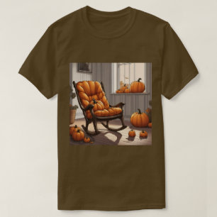 Citrouilles Dans Une Fenêtre T-Shirt Brown