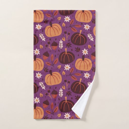 Citrouilles d'automne (Serviette à main)