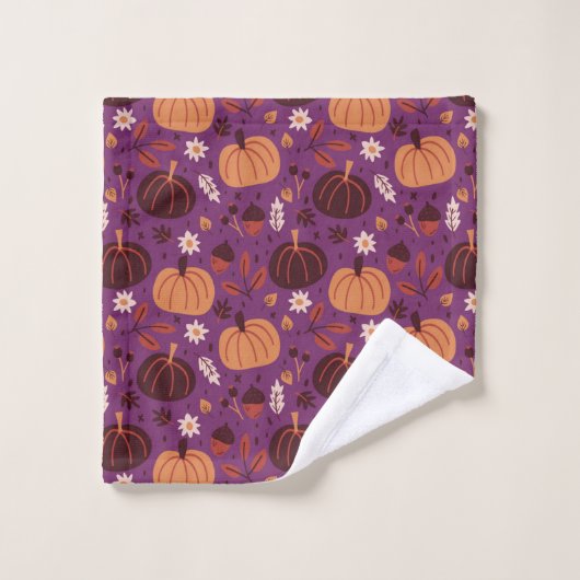 Citrouilles d'automne (Gant de toilette)