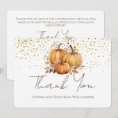 Citrouilles d'automne Boho Merci (Devant / Derrière)