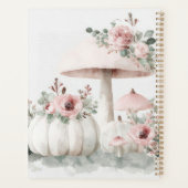 Citrouilles d'automne, champignons et fleurs (Dos)