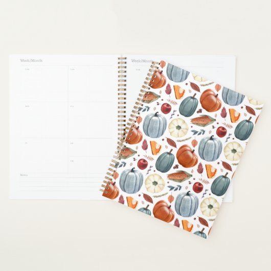 Citrouilles d'automne et feuilles d'automne Motif (Devant avec enveloppe)