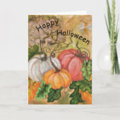 Citrouilles de carte Halloween - Peinture (Devant)