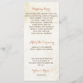 citrouilles de l'aquarelle programmes de mariage d (Dos)