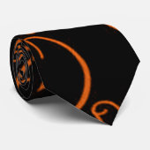Citrouilles d'Halloween Jack-O Lantern Cravate (Roulé)