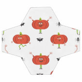 Citrouilles d'halloween mignonnes, araignée et mot (Plat)