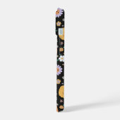 Citrouilles d'Halloween rétro et Motif de fleurs (Côté gauche)