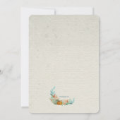 Citrouilles en aquarelle Invitation d'anniversaire (Dos)