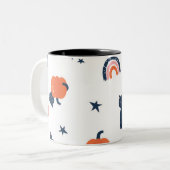 citrouilles et chats mignon halloween mug (Devant gauche)