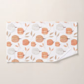 Citrouilles et feuilles d'automne (Serviette à main)