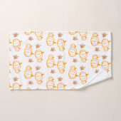 Citrouilles et Feuilles de la récolte d'automne (Serviette à main)