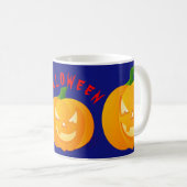 Citrouilles & Halloween Blue Coffee Mug (Devant droit)