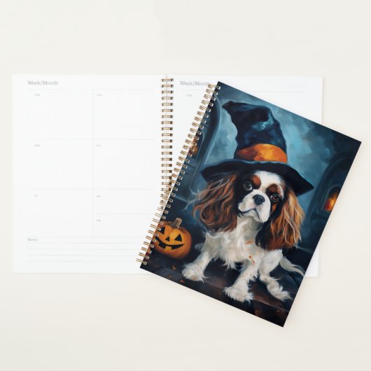 Citrouilles Halloween Épouvantables Cavalier King (Devant avec enveloppe)
