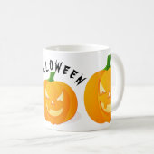 Citrouilles & Halloween White Coffee Mug (Devant droit)
