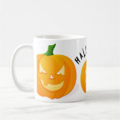 Citrouilles & Halloween White Coffee Mug (Gauche)
