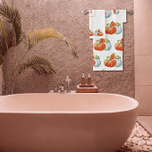 Citrouilles orange et blanc tombent Thanksgiving