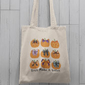 Citrouilles oranges avec Coquette Bows Carré Sac f