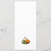 Citrouilles sur une plaque de réglage Menu plat (Dos)