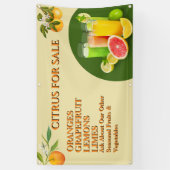 Citrus aanpassen voor kleinhandelsfruitstandaard spandoek (Verticaal)