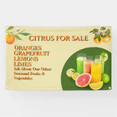 Citrus aanpassen voor kleinhandelsfruitstandaard spandoek (Horizontaal)