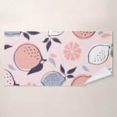 Citrus Abstrait Motif de citron et d'oranges en Pa (Serviette de bain)