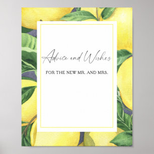 Citrus - Advies en Wensen voor Jonggehuwden Poster