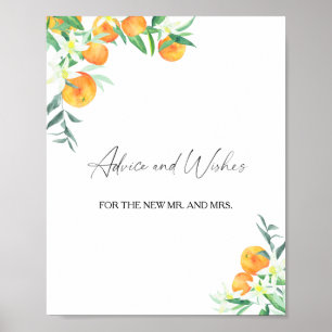 Citrus - Advies en Wensen voor Jonggehuwden Poster