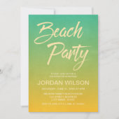 Citrus Anniversaire Plage Fête Invitation (Devant)