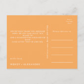 Citrus Aquarel Bruiloft Bedankt kaartje Briefkaart (Achterkant)