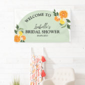 Citrus Arch Welcome Greenery Lemon Vrijgezellenfee Spandoek (Insitu)