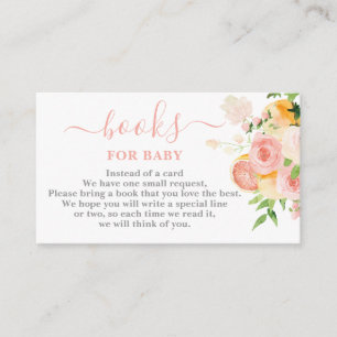 Citrus Baby shower Books for Baby Girl Kaart