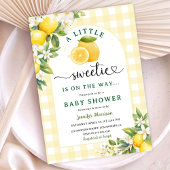 Citrus Baby shower Geel Geslachtsneutraal Kaart
