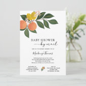 Citrus Baby shower per post Kaart (Staand voorkant)