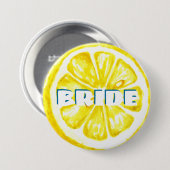 Citrus Bachelorette | Citroenbruid Button (Voorkant /achterkant)