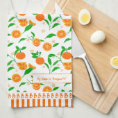 Citrus beschikt over een kunstmatig handgetekend S Theedoek (Quarter Fold)