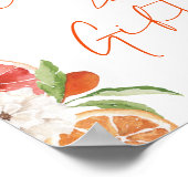 Citrus Bloemen Downloadbare Kaarten & Geschenken Poster (Hoek)