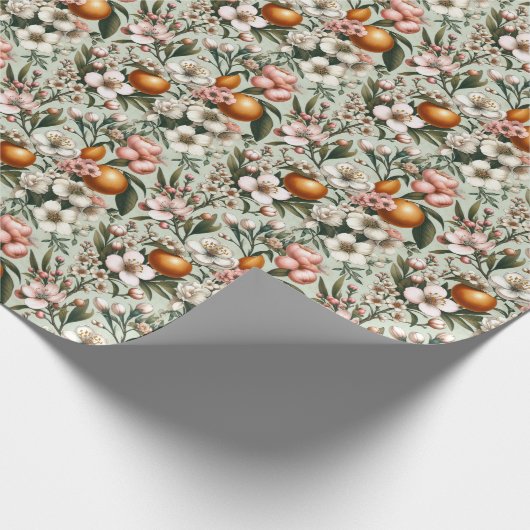  Citrus Bloom Pattern Cadeaupapier (Hoek)