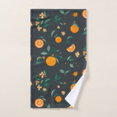 Citrus Bloom Sinaasappels & Foliage Botanische Bad Handdoek (Handdoek)