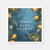 Citrus Blossom Blue Baby Shower Servet (Voorkant)