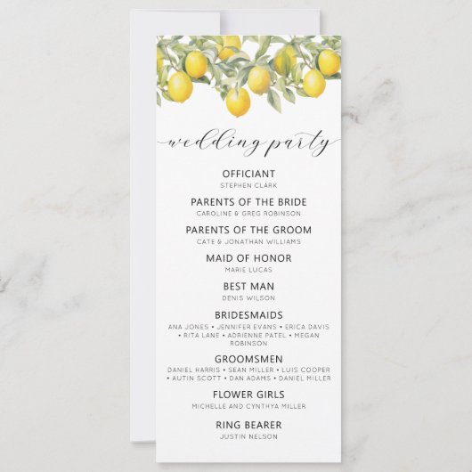 Citrus botanique Programmes de mariage dans le jar (Dos)