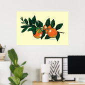 Citrus branche-poster poster (Thuiskantoor)