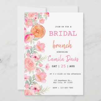 Citrus Bruidsbrunch Kaart