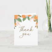 Citrus Bruiloft Dankkaart Bedankkaart (Voorkant)